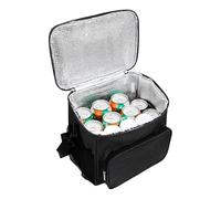 Outdoor Lunch Carrier, Spacious Insulated Tote, Durable Cooler Bag with Bottle Sleeves, Lightweight Food Storage Bag, Trendy Travel Thermal Pack, Bags for Hiking Fishing School Work