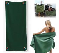 Outdoor Magnetic Bath Towel,Quick-Dry Sand-Resistant Beach Towel with Magnetic Closure,Lightweight Thin Super Absorbent Microfiber Towels,74.8*29.92in,for Travel,Swimming,Pool,Yoga,Hiking,Camping