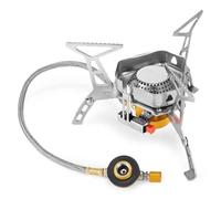 Outdoor Mini CuisiniÈRe À Gaz Camping Pliant Coupe-Vent Split CuisiniÈRe Portable Brûleur À Gaz En Acier Inoxydable Triple-Cornered