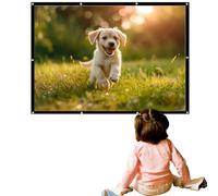 Outdoor Movie Screen - Projecteur pliable léger compatible avec projecteur portable - Portature True Color - Écran en polyester haute performance pour l'arrière-cour pour HEI