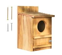 Outdoor Owl House, Waterproof Owl Habitat, Wooden Bird Nesting Box