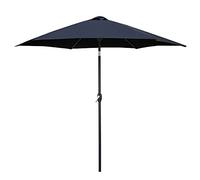 Outdoor Parasol Garden Patio Umbrella | 2.7m| Crank/Tiltable/Round/UV Protection for Beach/Gazebo/Balcony/Terrace/Coffe