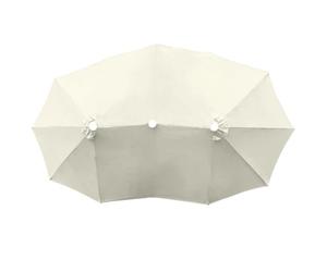 Outdoor Patio Umbrella Canopy Replacement - 8.86ft Twelve Rib Shade Cover, Breathable UV Blocking Fabric, UPF 30+ Sun Protection Umbrella Top | Backyard Leisure, Lawn Rest Area, Pool Deck Comfort, Gre