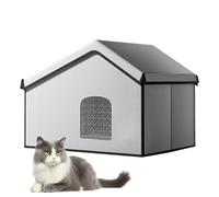 Outdoor Pet House, Cooling Cat Shelter, 23.62x17.72x17.72 inches Indoor Ice Box Cabin, Breathable Resting Space for Hot Days Garden Living Room Balcony and Summer Comfort Needs