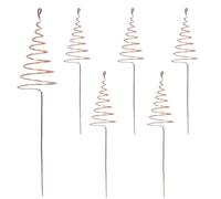 Outdoor Plant Stakes - Garden Spiral Rods | Garden Spiral Rods | 6 Pieces Outdoor Plant Copper Coil For Gardening | Stable Spirals Rod Strong Spikes Support Netting For Yard Vegetables Landscape Flowe