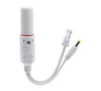 Outdoor PoE Splitter - ABS, 7,48 x 0,71 x 0,71 po Security Camera Adapter Voltage Protection | Reliable Network Power Solution for PoE Devices For Front Door, School, Home Security