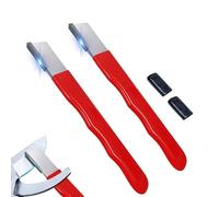 Outdoor Portable Dual-Purpose Whetstone, Garden Tool Sharpener, Immediatelk Multipurpose Garden Tool Blades Sharpeners for Knife, Portable Blade Sharpener (Red, 2 PCS)