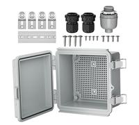 Outdoor powers Distribution Box, IP65 Waterproof Enclosure Box, Outdoor Case Cover, powers Cord Enclosure, Protective Electrical Enclosure, Sturdy Distribution Box for Street Lighting
