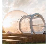 Outdoor PVC Inflatable Bubble House, Inflatable Dome Spherical Camping Scenic Hotel Bed and Breakfast Transparent Tent, Display Tent with Channel Vision