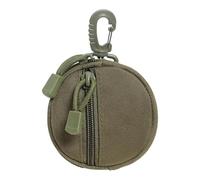 Outdoor Round Coin Wallet, Sac de changement pratique pour oreilles, sac d'argent et sac de taille, parfait pour le stockage de clés, casque et lipstick pour l'utilisation quotidienne, Army Green,