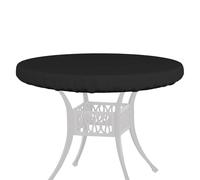 Outdoor Round Table Cover - Oxford Fitted Garden Furniture Cover | Waterproof, UV Resistant, Durable, Easy To Clean | Protective Cover for Patio Round Tables, Standard Or Banquet, Yard, Deck, Lawn