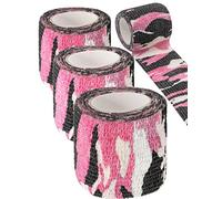 Outdoor Saxx® Lot de 3 rubans adhésifs en tissu - Motif camouflage rose - 4,5 m