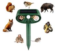 Outdoor Solar Animal Repêller - Flashing Snake & for Yard | Ultrasonic Bird, Dog & Cat Repeller, Motion Sensor Animal Deterřent for Vegetable Gardens & Lawns, 2-Pack
