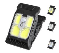 Outdoor Solar Clip Light with Motion Sensor, LEDs Solar Lights, Clip on Lights Outdoor Waterproof, Portable Emergency Lighting for Garden, Gate, Patio, Camping (B)