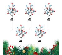 Outdoor Solar Pathway Light | Dusk To Dawn Waterproof | 8-Effect Solar Flag Lights | for Yard Patio Driveway Backyard Homeowners Landscapers Holiday Planners