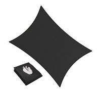 Outdoor Sun e Auvent de terrasse imperméable et respirant avec kit de matériel facile à installer - Noir Sune imperméable pour espaces extérieurs 2 x 2 m