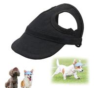 Outdoor Sun Protection Hood for Dogs, Adjustable Baseball Cap with Comfortable Ear Holes Neck Strap, Summer Use Pet Hat Small Medium Large (C,Large)