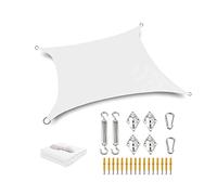Outdoor Sun Shade Sail Rectangle Sunshade Net Net Suncreen Auvent auvent avec Corde Gratuite kit de quincaille