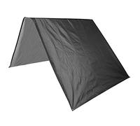 Outdoor Sunshade Awning | 190T Polyester Taffeta Canopy for Garden & Patio | Weather - Protective Sun Block & Frost Protection Cover | 132x226cm Lightweight Tarp (Black)