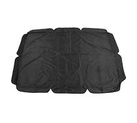 Outdoor Swing Canopy Cover | Weatherproof & Sunlight Blocking Replacement for Patio / Yard / Chair | 600D Oxford Fabric with 4 Windproof Straps | 195x125cm (Black)