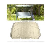 Outdoor Swing Canopy Garden Courtyard Waterproof Rocking Chair Dust Top Cover 210D Silver Coated Oxford Cloth Balcony Swing Canopy Beige
