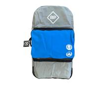 Outdoor System Housse de Bodyboard RIP Premium - Sac à Dos 2 Planches - Nylon Cordura 600D - Gris/Bleu