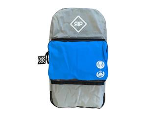 Outdoor System Housse de Bodyboard RIP Premium - Sac à Dos 2 Planches - Nylon Cordura 600D - Gris/Bleu