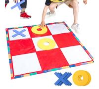 Outdoor Tactoe - Ensemble de de pelouse géante, activité portable | dans le jardin, grille de , design facile à transporter, défi de groupe | de team building interactif pour adul