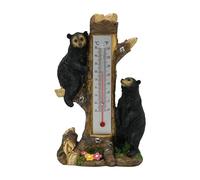 Outdoor Temperature Gauge Double échelle | Bears On Tree Outdoor Thermometer With Celsius & Indicators, Temperature Monitor For Balcony, Garage, Lawn, Porch, Garden, Backyard, Patio, Use