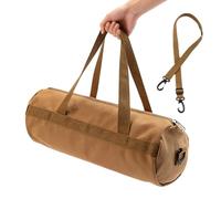 Outdoor Tent Stake Bag - Large Capacity Zipper Pouch with Carry Handle Strap, Camping Tent Peg Storage Organizer, Heavy Duty Bag for Hiking Travel Backpacking, 32x13x13 cm