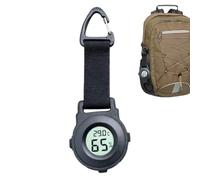 Outdoor Thermometer - Hiking Hygrometer | Clip On Backpack Temp Monitor