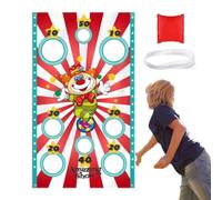 Outdoor Throwing Game Banner - Non-Woven, Circus Toss Game Banner Backdrop