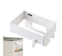 Outdoor Trash Bag Holder - Foldable Waste Storage Frame with Adhesive Buckle and Magnetic Closure for Kitchen Organization, Cabinets with Convenient Bag Hanger Function, Trash Holder for Closet