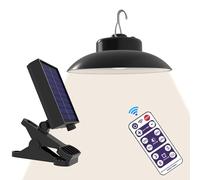 Outdoor Umbrella Lights - ABS 7.08 Inch | Waterproof Solar Powered LED Clip On Umbrella Pole Light | Rechargeable Patio Umbrełla Lighting For Garden Beach Party Decoration Outdoor Ambience