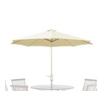 Outdoor Umbrella Replacement Canopy, 6 Ribs 6.4 FT Patio Umbrella Cover with Durable UV Resistant Fabric and Reinforced Edge Design, Garden Shade Replacement Canopy for Backyard Pool Deck Beach