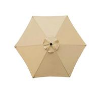 Outdoor Umbrella Replacement Canopy - Garden Tent with 6 Ribs - 6.4 FT Umbrella Outdoor Patio Replacement Canopy - for Backyard Courtyard Swimming Pool Deck Beach Picnic Party Balcony Porch