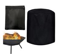 Outdoor Use Grill Cover, Waterproof Round BBQ Protector, 22.83x30.31 inch Weatherproof and Sturdy Protection, Drawstring Closure for Secure Fit, Patio, Camping, and Indoor Storage