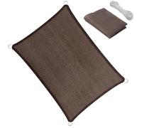 Outdoor UV Protection Awning - 250 x 620 cm Safety Net Rope Net, 98 % Sunshade, Weatherproof & Tear Resistant, Wind Protection for Balcony & Garden, Brown Color