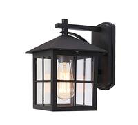Outdoor Wall Sconce Exterior Ip23 Waterproof Led Wall Light Fixture Classic Wall Mount Lamp Lanternrust Black Finish Aluminum Light Body For Farmhouse Wall Mount Lights