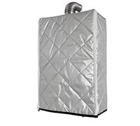 Outdoor Water Heater Cover - Waterproof & Oil-Proof Dust With Zippers For Gas & Tankless Heaters | All-Season Insulation Blanket For Outdoor Use | Thickened Six-Layer Silver Cover, 40x33x72cm Size