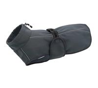 Outdoor Waterproof Windproof Dog Jacket Winter Thickened Winter Warmth Cold-Proof Pet Clothing with Reflective Nylon Rope,Gris,M.