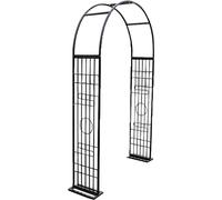 Outdoor Wedding Arch, Metal Garden Arbor for Climbing Flowers, 1.8 x 2.3m Wedding Decoration, Elegant Garden Trellis for Events and Ceremonies