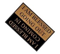 Outdoor Welcome Mat - Heavy Duty Entrances, Friendly Greeting Message Front Door Rugs, Anti Slip Backing Patio Floor Pads, Weather Resistant Outside Porch Doormats - for Apartment Garage Gardens