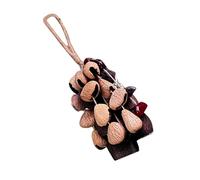 Outdoor Wind Chimes - 40cm Rustic Nut Shell Rattle Decoration