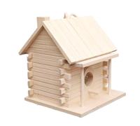 Outdoor Wood Bird House - Premium Weather-Treated Solid Wood Nesting Box, Features Strategic Cross-Ventilation Slots for Thermal Regulation and Moisture- Finish for Long-Lasting Durability |