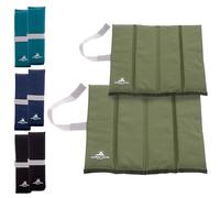 Outdoor World Lot de 2 tapis de siège pliants XL - Coussin de siège léger et imperméable en mousse pour camping, randonnée, festivals et pique-niques - Coussin pliable compact pour l'extérieur, les