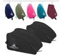 Outdoor World Sac de rangement de chaussures et bottes en polyester 600D résistant à l'eau pour randonnée, marche, football, rugby, golf et gym - Convient jusqu'à la taille 48 - Large ouverture zippée