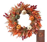 Outdoor Wreath - 45cm Fake Thanksgiving Pumpkin Fall Decor