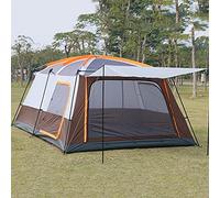 Outdoor Yurt Tent 5-8 Person Large Family Camping Tents for Festival, Hiking with Living Room and Separate Rooms 4 Season Tents Big Family Shelter Waterproof Tent