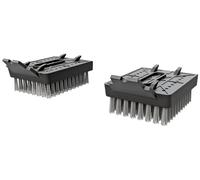 Outdoorchef Lot de 2 têtes de Brosse de Rechange avec Poils en Nylon pour Grande Brosse à Barbecue